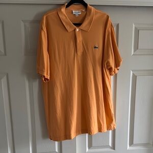 Lacoste Orange Polo Shirt Classic Design